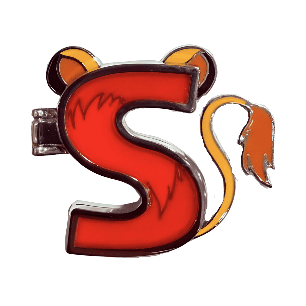 Simba "S" Letter Disney pin