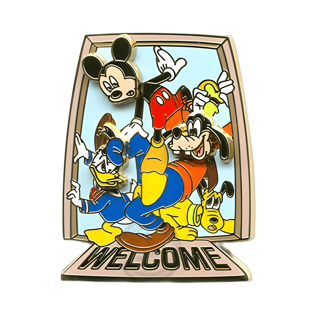 FAB 4 Welcome - Mickey, Goofy, Donald, Pluto Disney pin