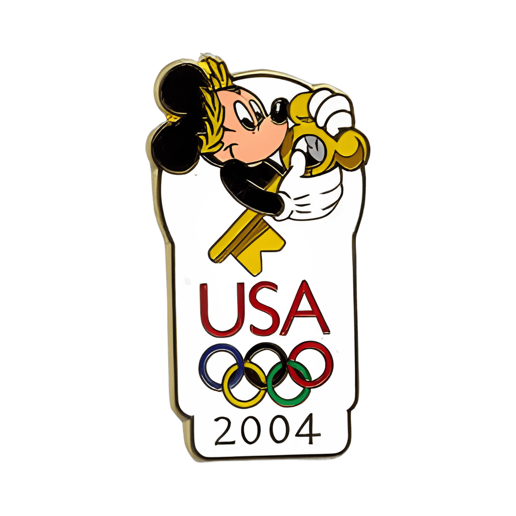 Passholder Exclusive - USA Olympics Logo - Mickey Mouse with Golden Key Disney pin