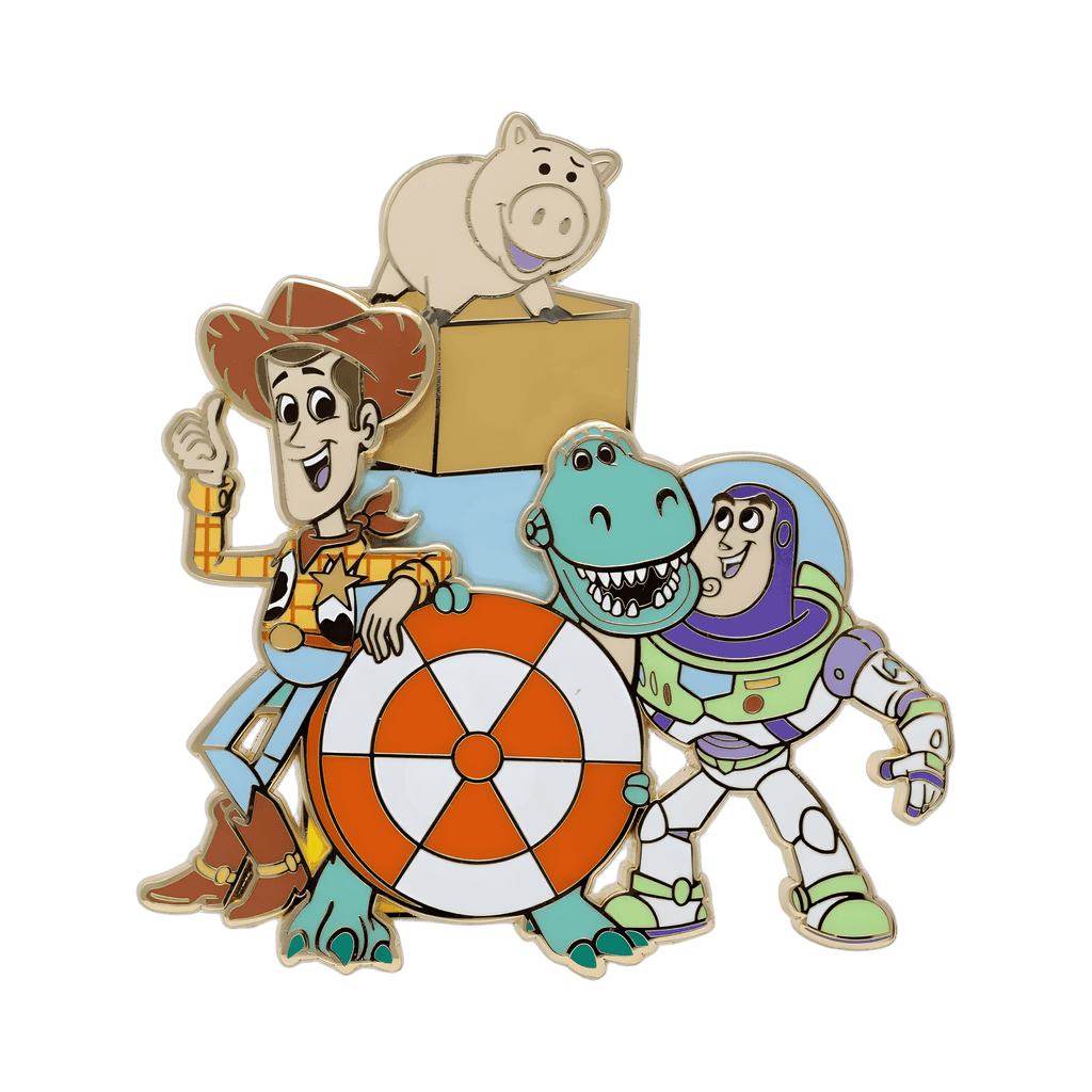 Woody, Buzz Lightyear, Rex & Hamm Disney pin