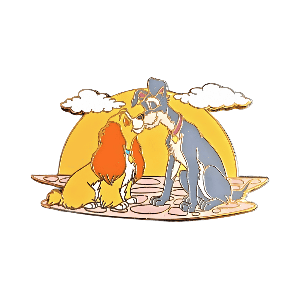 Kissing at Sunset Disney pin