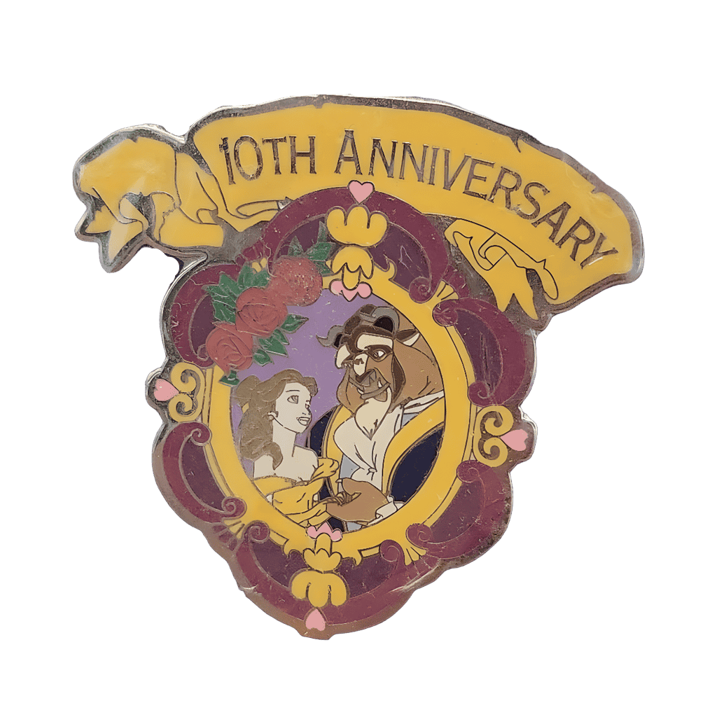 Beauty and the Beast 10th Anniversary Disney pin