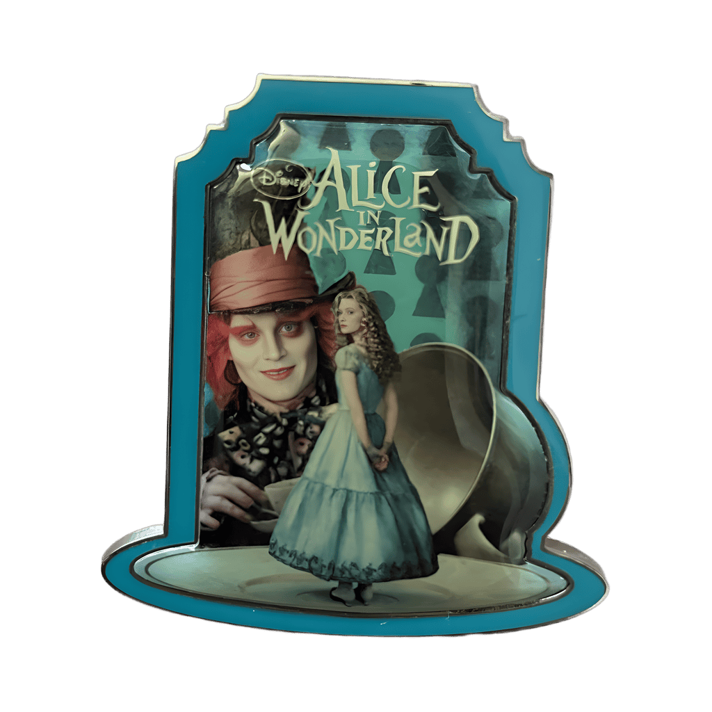 Alice with Teacup and the Mad Hatter Disney pin