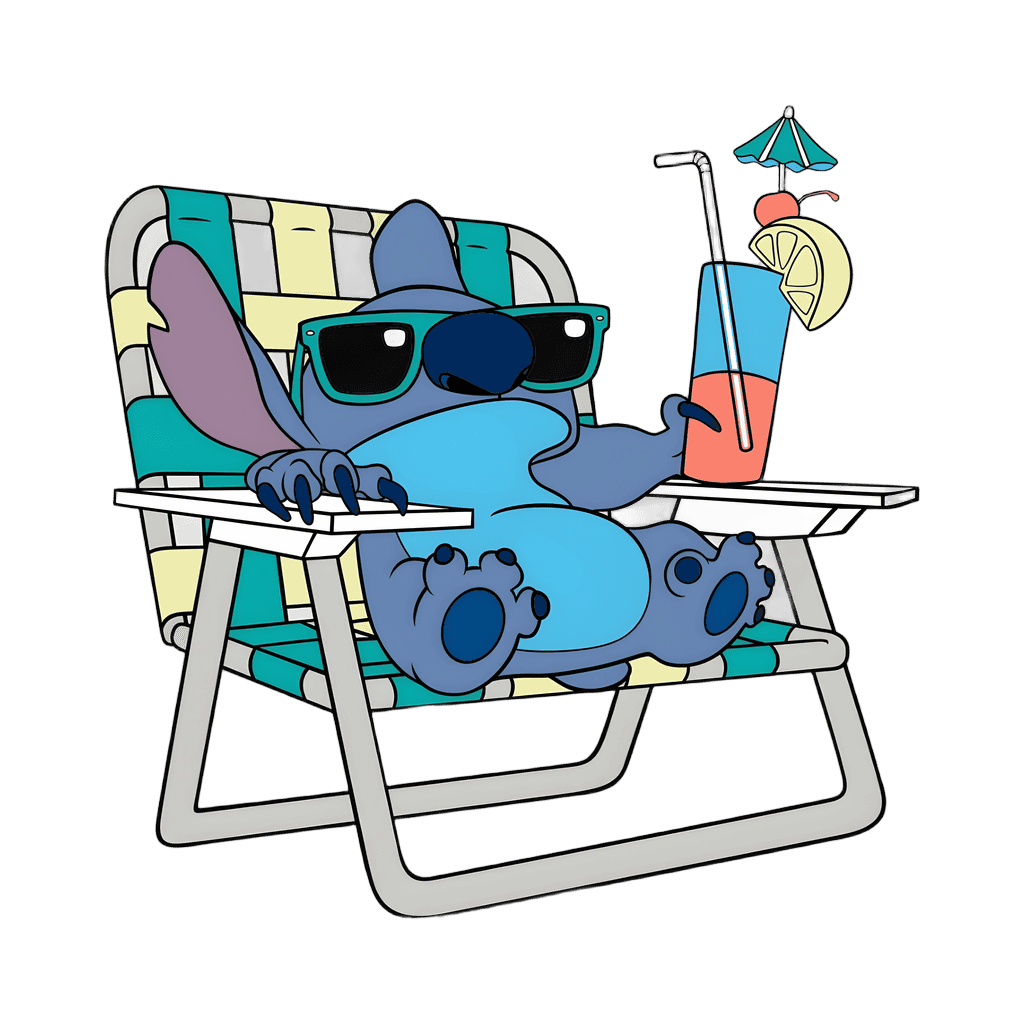 Stitch in Folding Beach Chair - Y438 Color Hyper Rare Disney pin