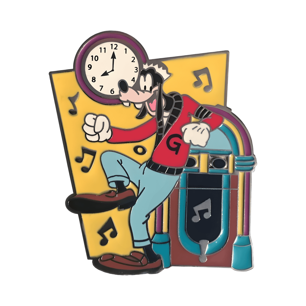 Goofy at jukebox Disney pin