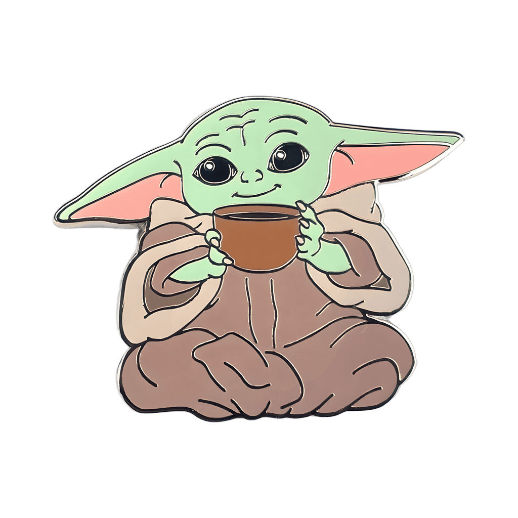 Grogu Drinking from Broth Bowl - Baby Yoda - Star Wars Mandalorian Disney pin