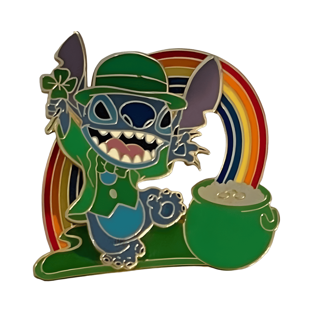 2005 - Leprechaun Stitch with Rainbow Disney pin