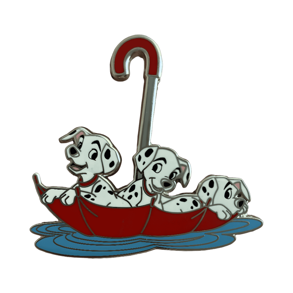 101 Dalmatian Puppies in Umbrella Disney pin