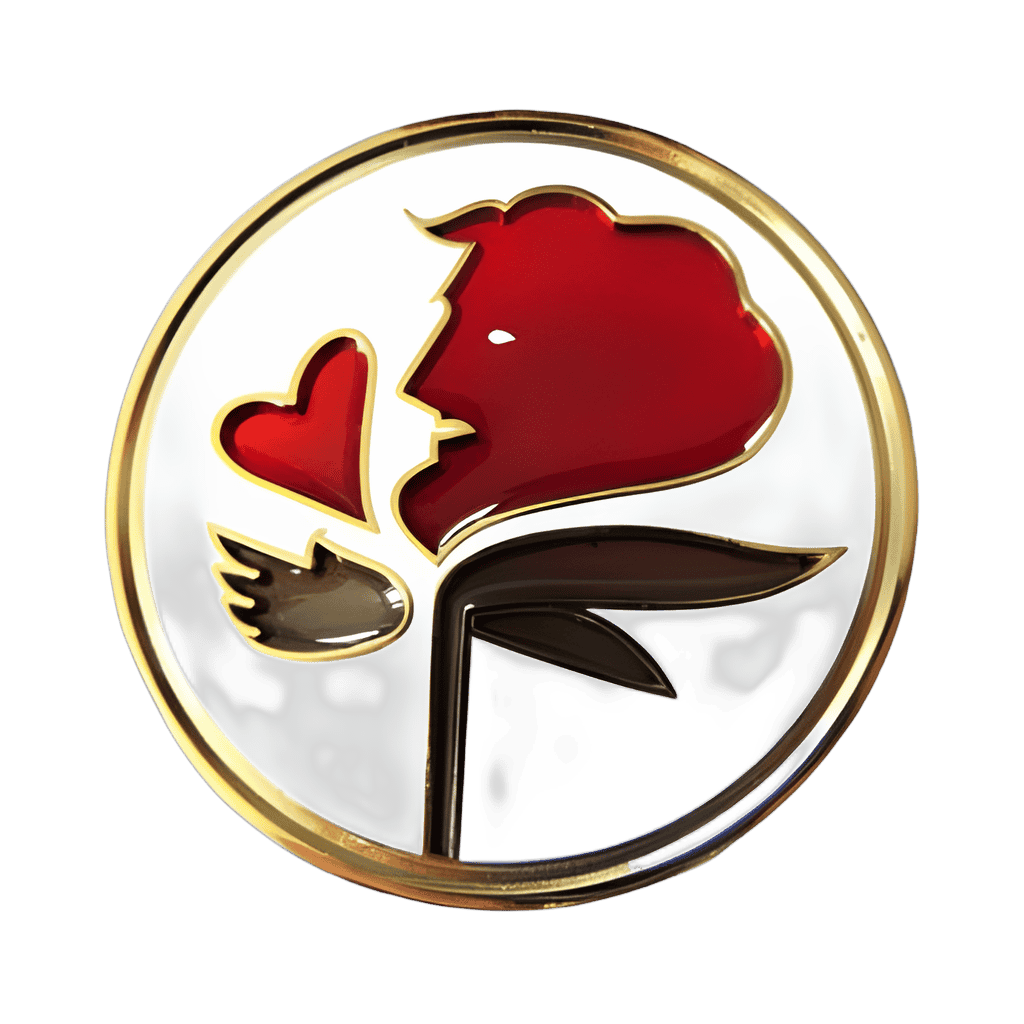 Beastly Rose Disney pin