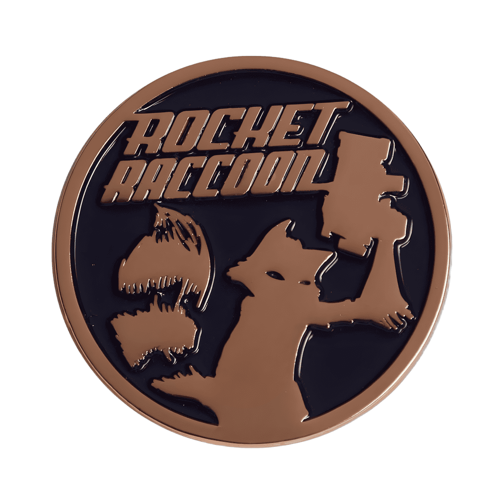 Rocket Raccoon Circular Disney pin