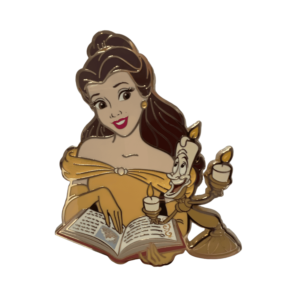 Belle and Lumiere Disney pin