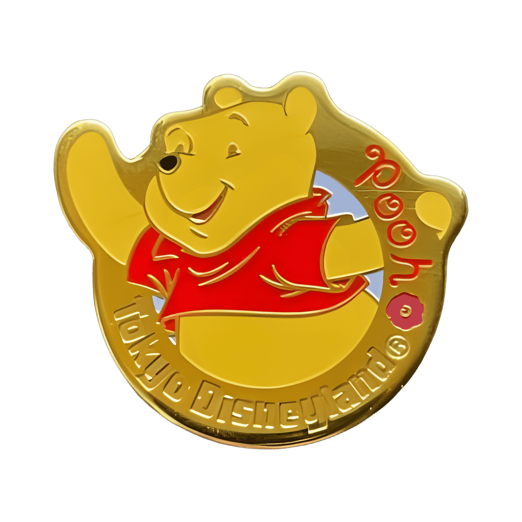 Pooh Gold Circle Disney pin