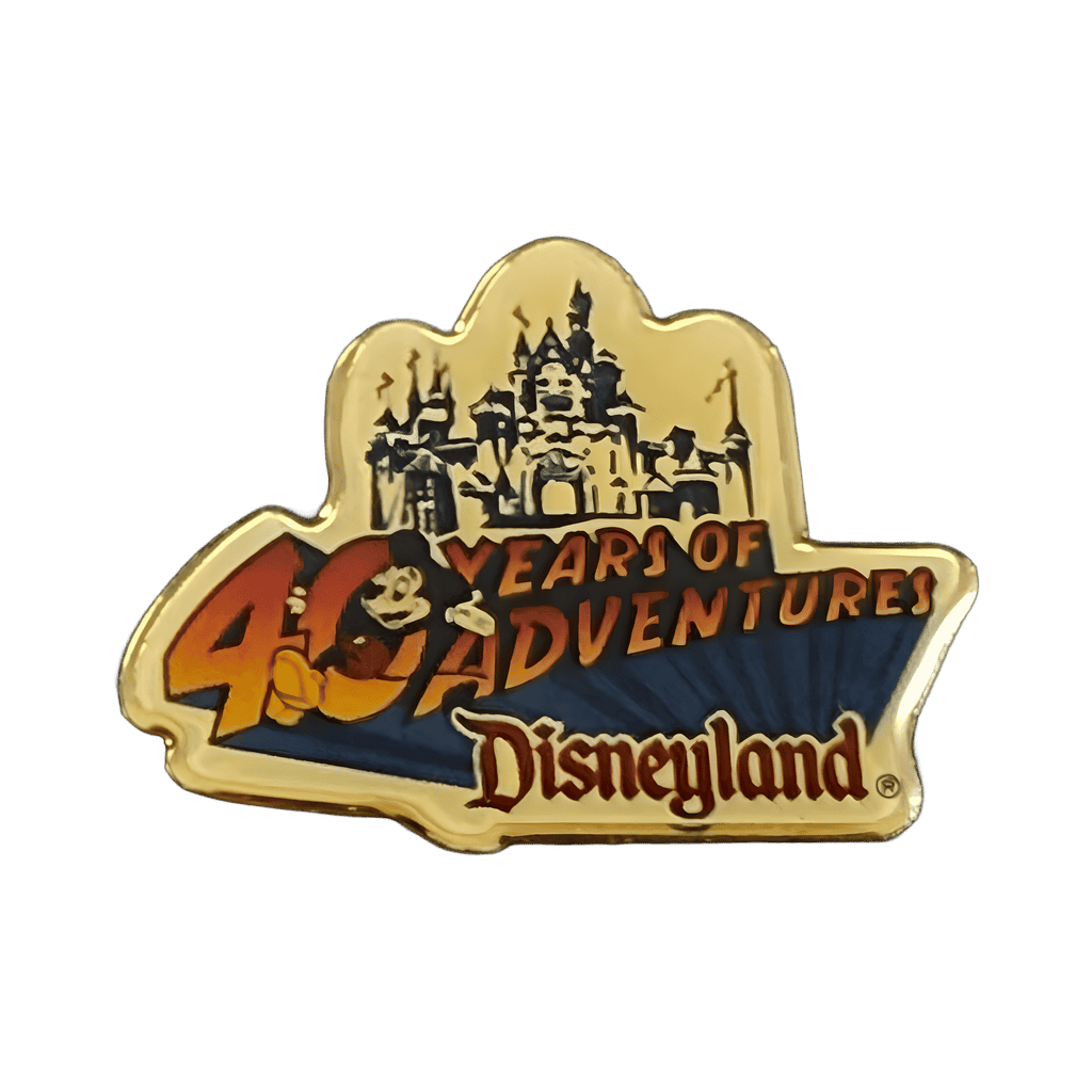 40 Years of Adventure Logo Disney pin
