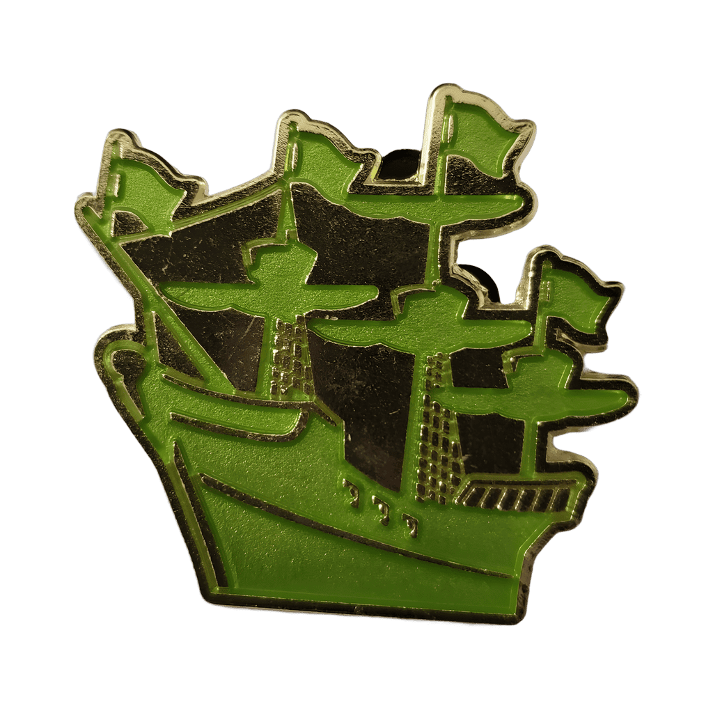 Green Pirate Ship Disney pin