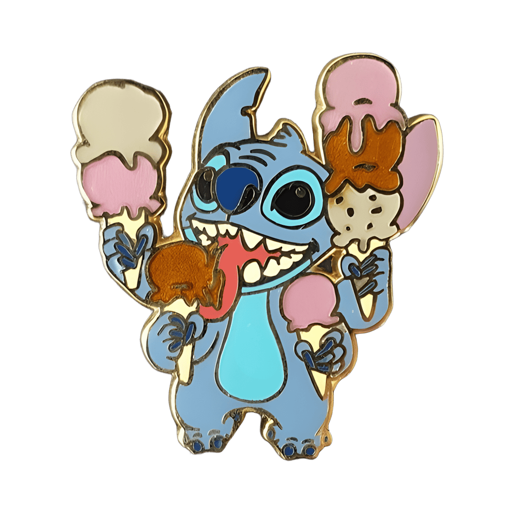 Stitch with 4 Ice Cream Cones Disney pin