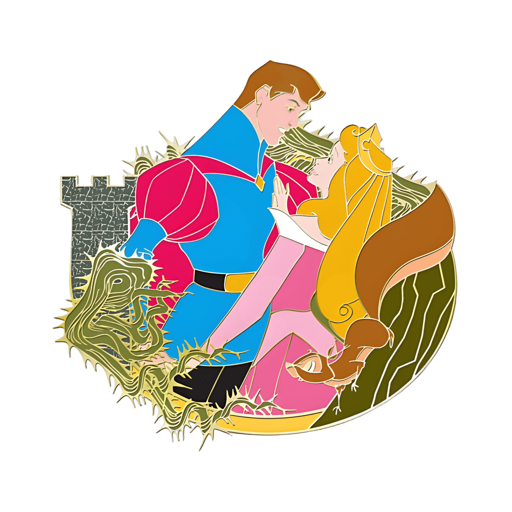 Aurora and Phillip Disney pin
