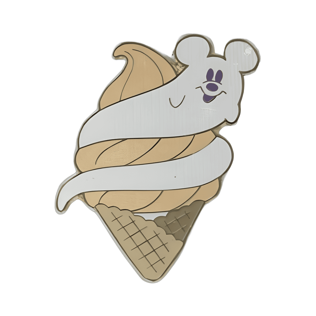Mickey Ghost Swirling Ice Cream Disney pin