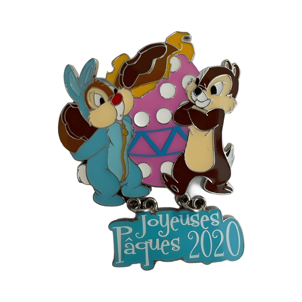 Happy Easter (Joyeuses Pâques) - Chip and Dale Disney pin