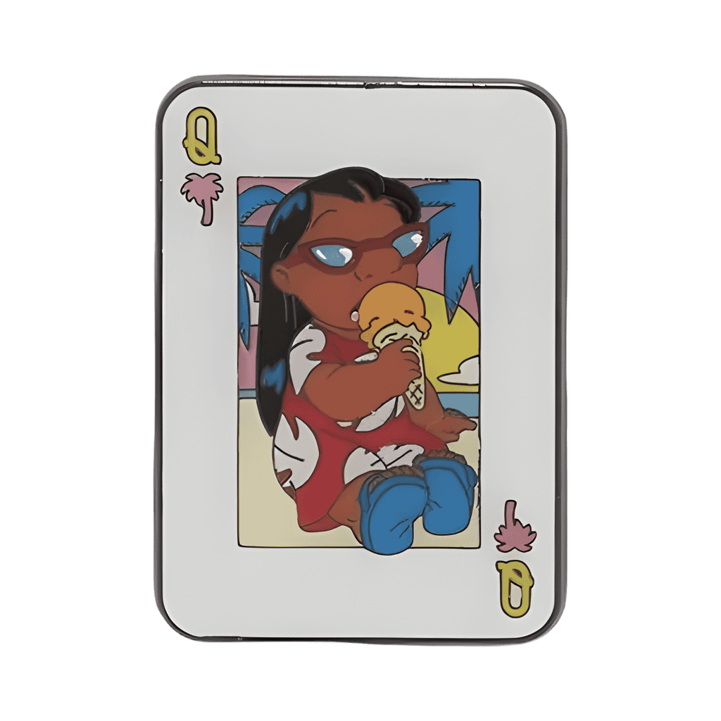 Lilo eating ice cream as a Queen Disney pin