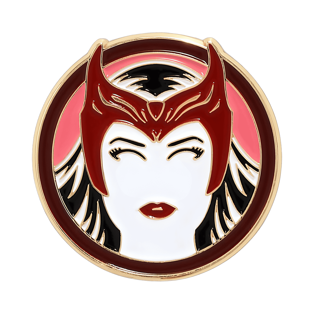 Scarlet Witch Vector Silhouette Portrait Disney pin