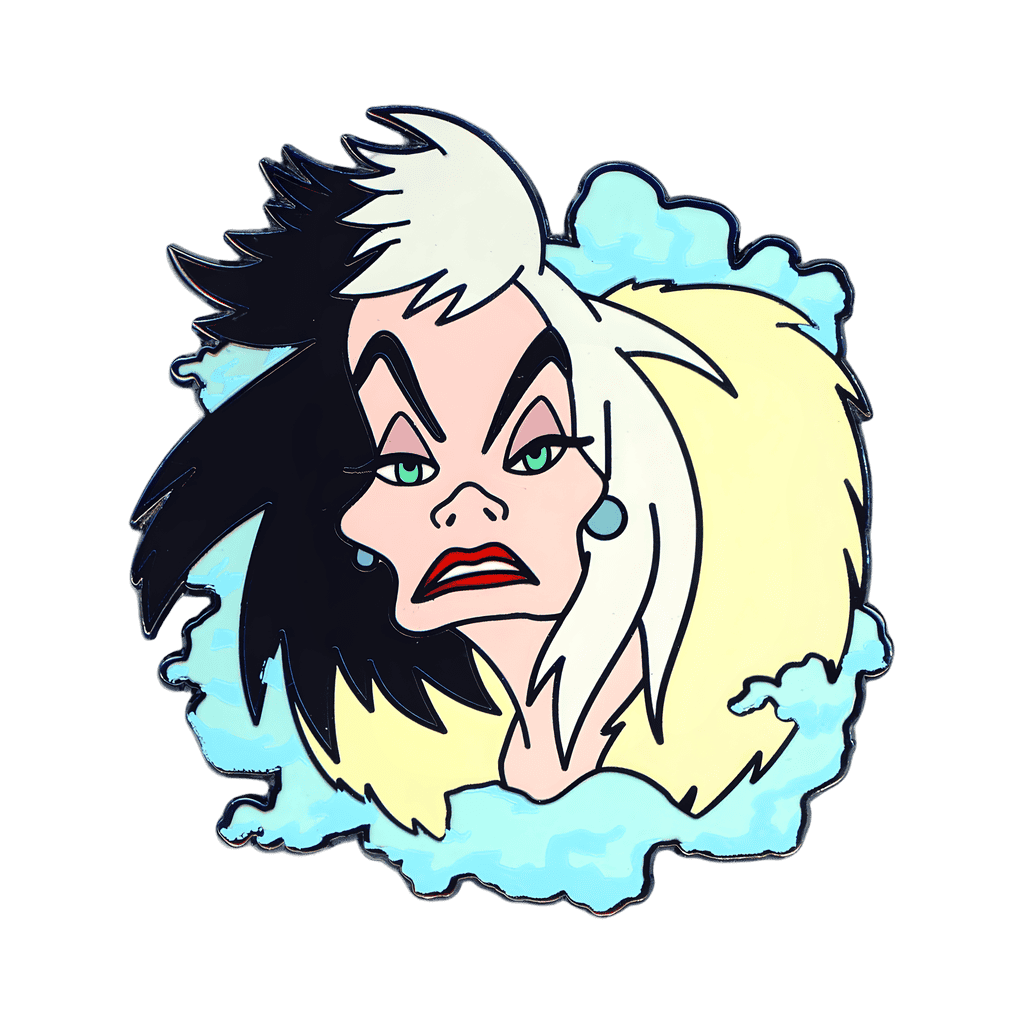 Cruella de Vil in a Puff of Blue Smoke Disney pin