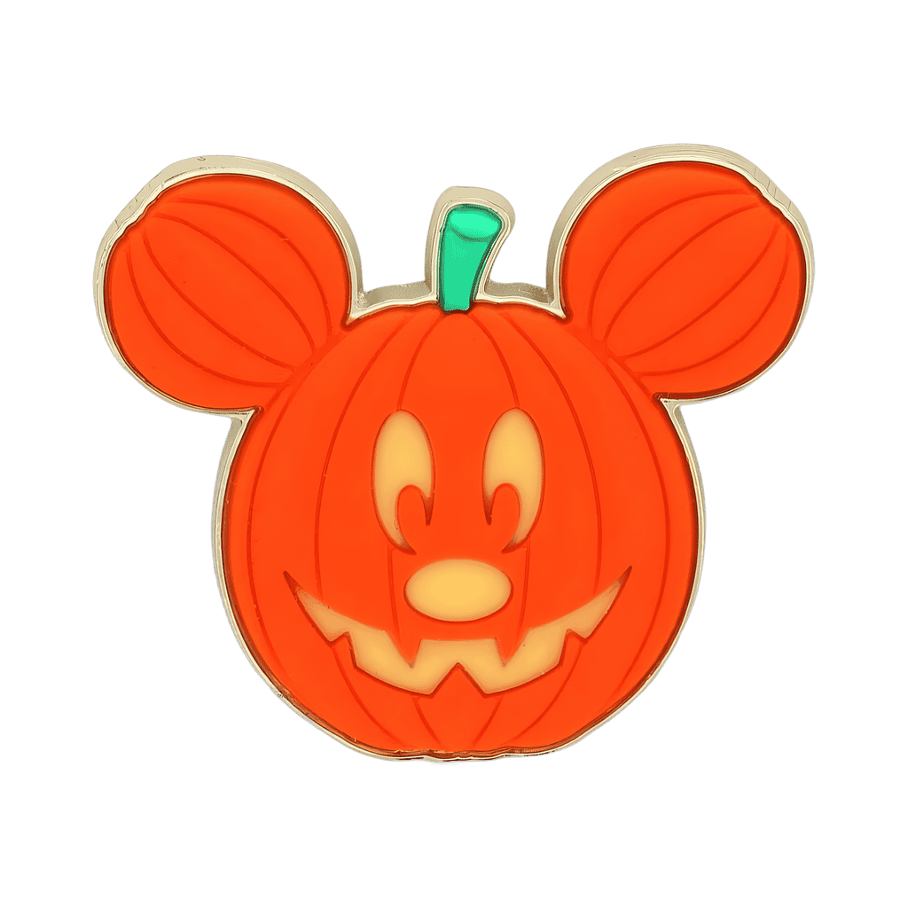 Mickey Mouse Jack-o’-Lantern Glow-in-the-Dark Disney pin