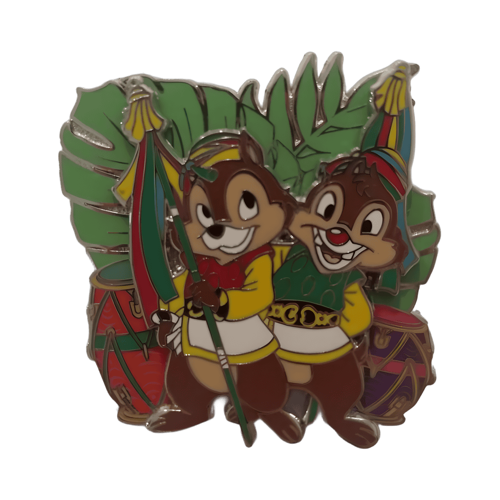 Chip and Dale with Banner Poles Disney pin