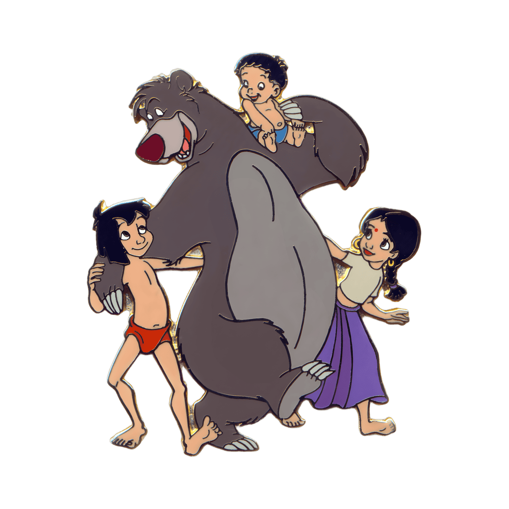 Baloo, Mowgli, Shanti and Ranjan Disney pin