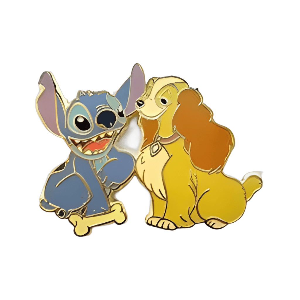 Stitch with Lady Disney pin