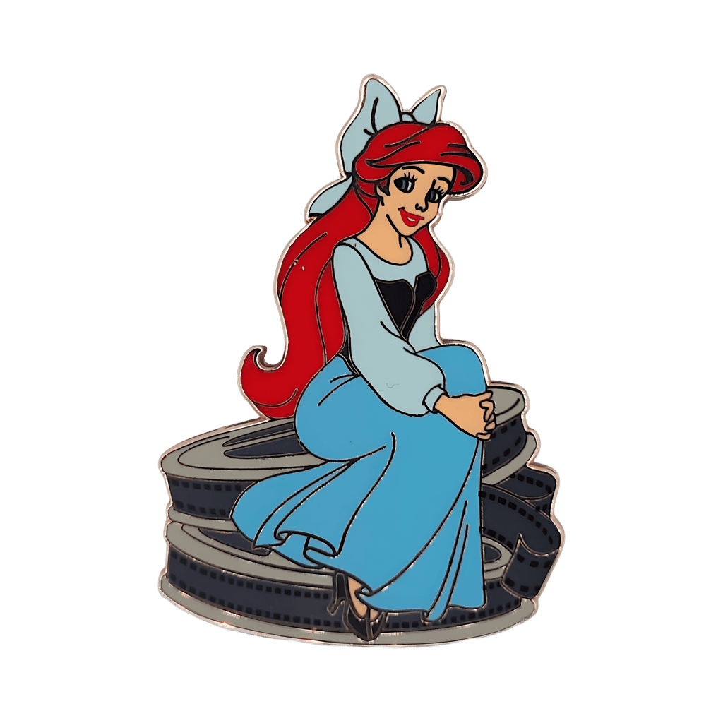 Ariel Sitting on Movie Reels Disney pin