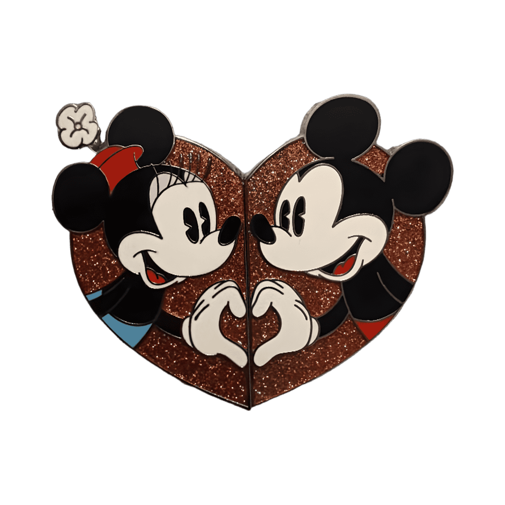 Mickey and Minnie Mouse Heart Hands Disney pin