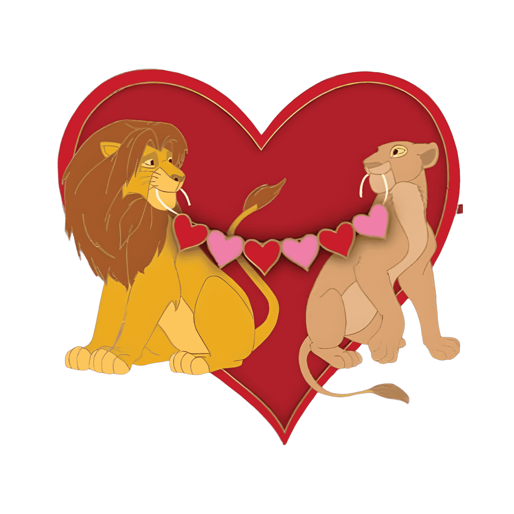 Simba and Nala Disney pin