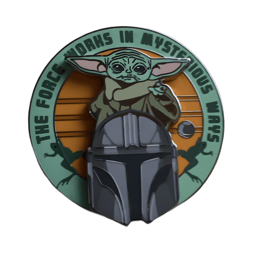 The Force Works in Mysterious Ways - Mando and Grogu Disney pin