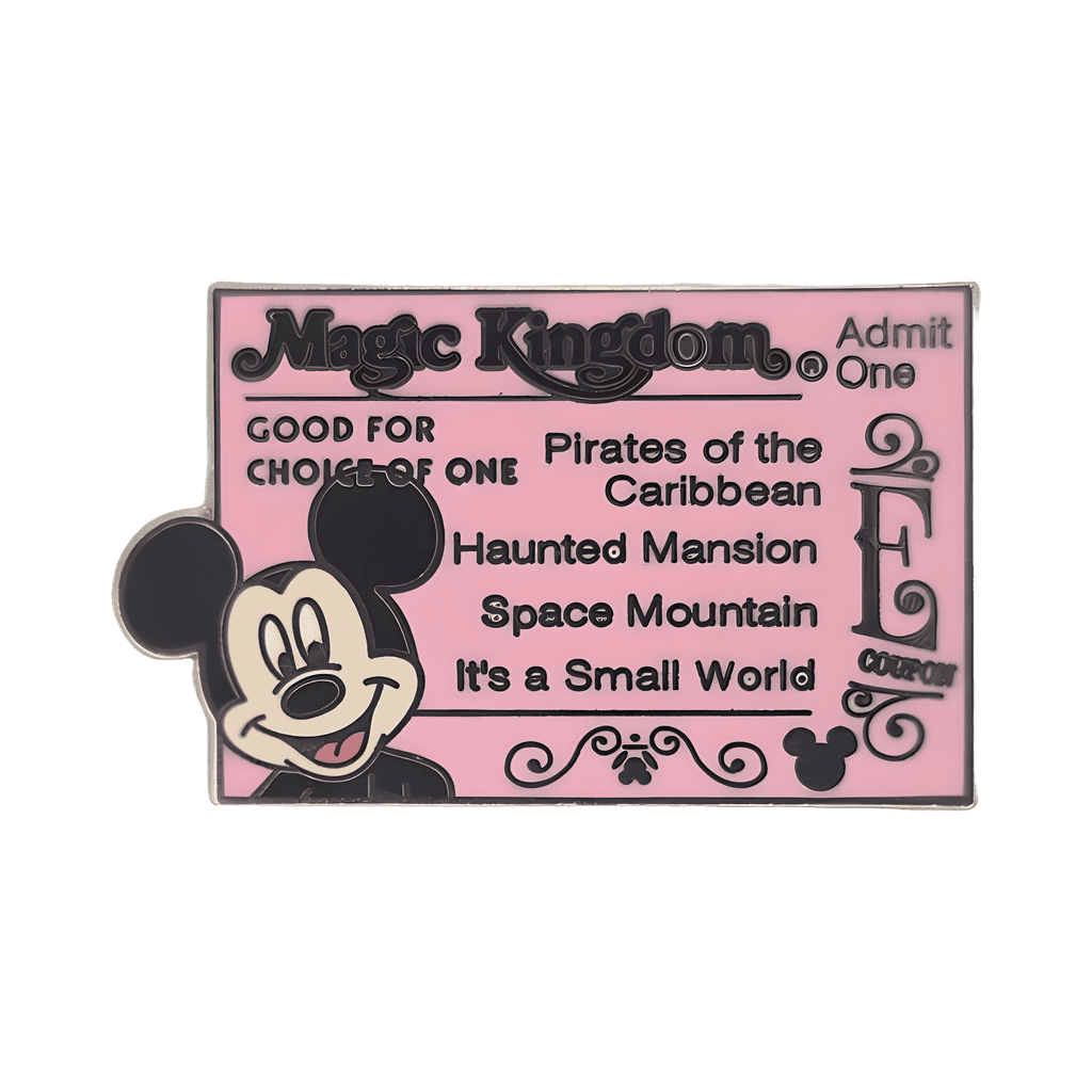 "E" Coupon Disney pin