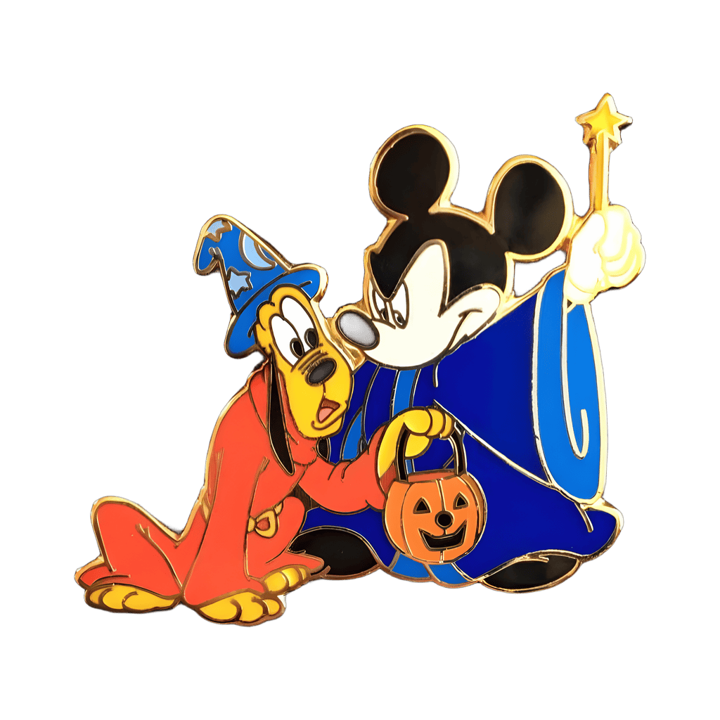 Sorcerer's Apprentice Mickey & Pluto With Jack O'Lantern Disney pin