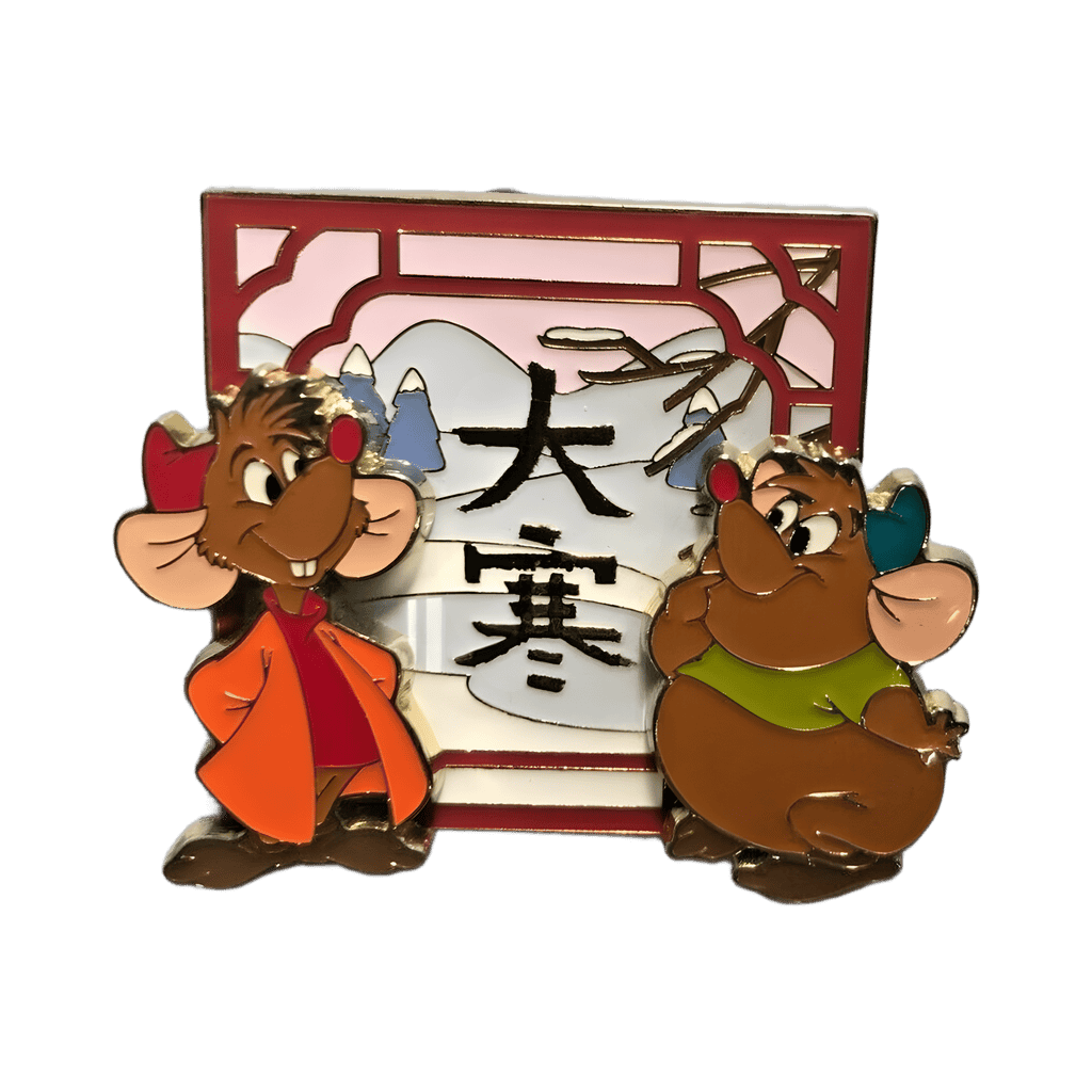 Jaq and Gus Disney pin