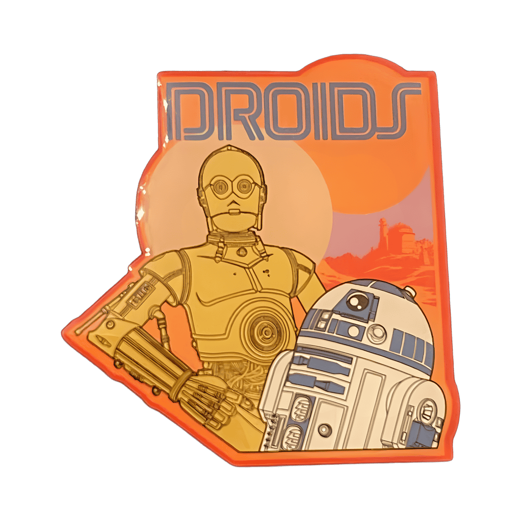 C-3PO and R2-D2 Disney pin