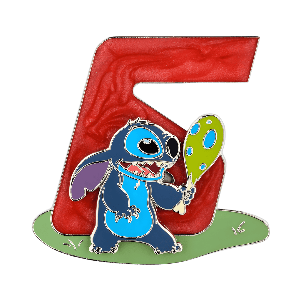 Number 6 Stitch Disney pin