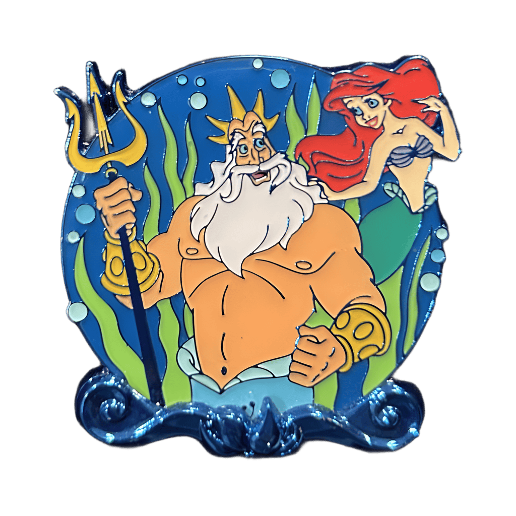 King Triton & Ariel - PP Blue Metal Disney pin
