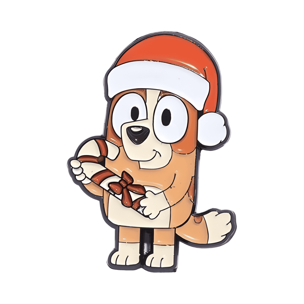 Bingo with candy cane Disney pin