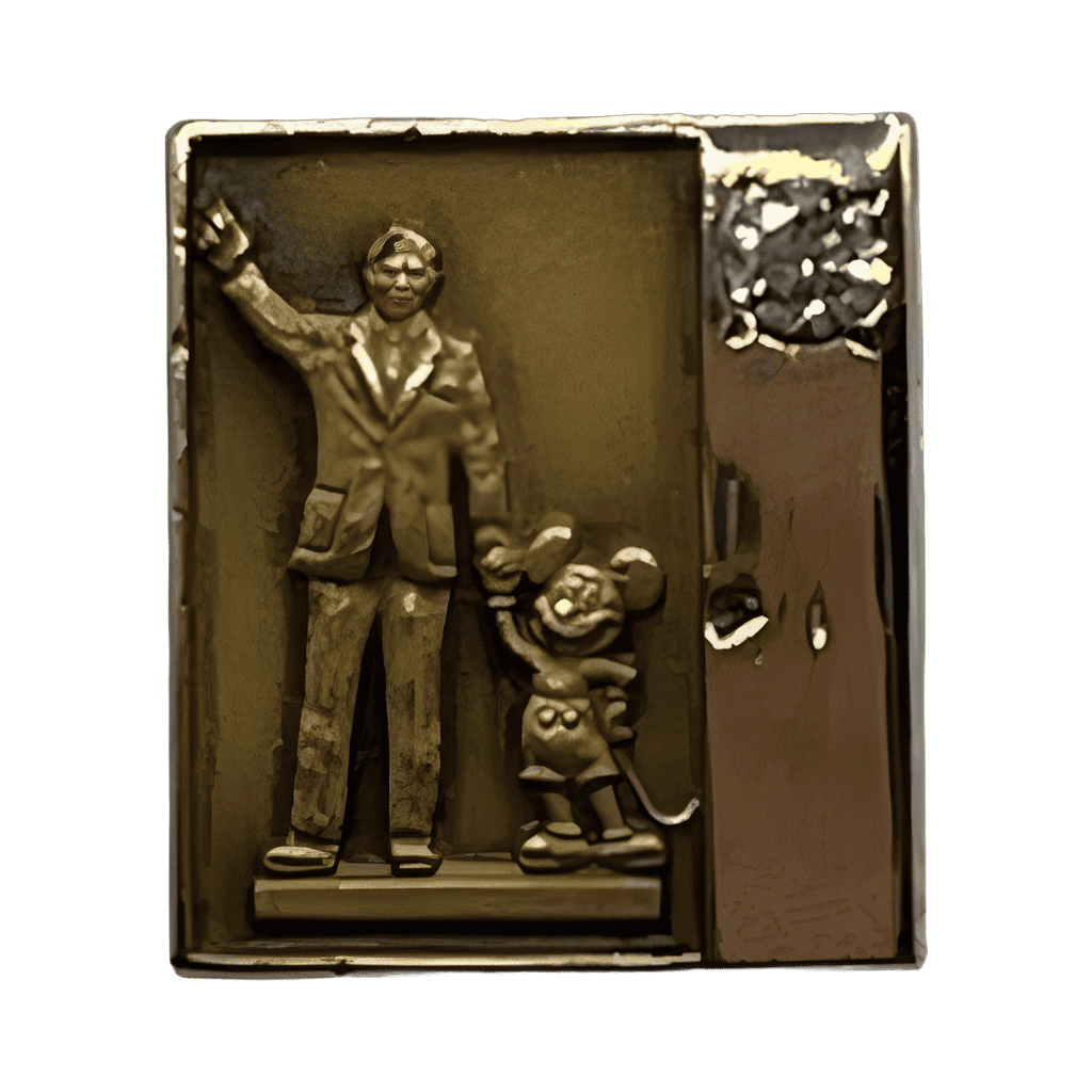 Walt, Mickey - Diamond - Cast Exclusive (tail) Disney pin
