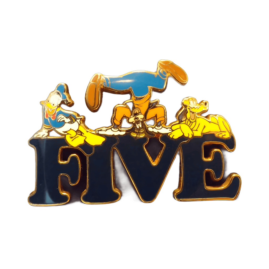 2 Pin Set - Five Disney pin
