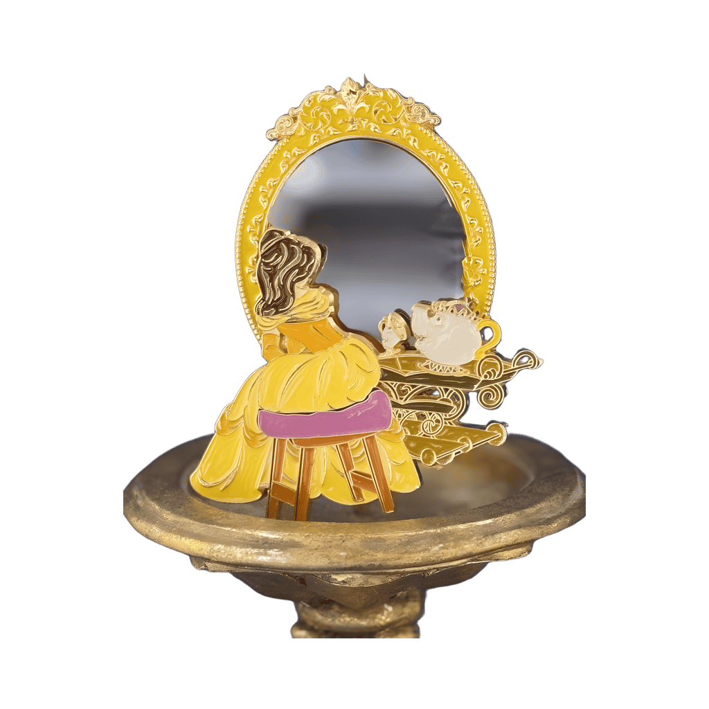 Belle, Mrs. Potts, & Chip Disney pin