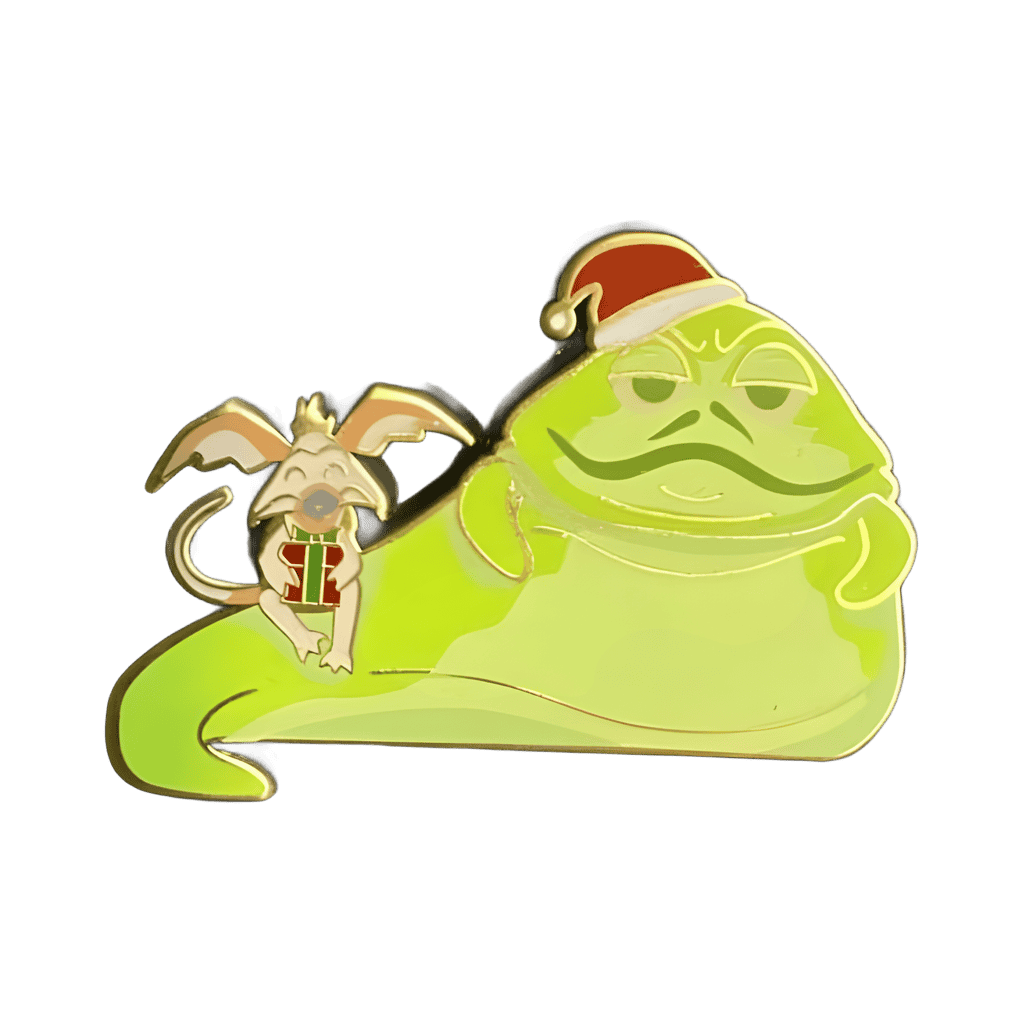 Jabba the Hutt Santa and Salacious B. Crumb Disney pin
