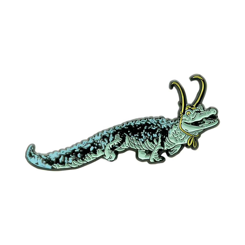 Glow-in-the-Dark Alligator Loki Disney pin