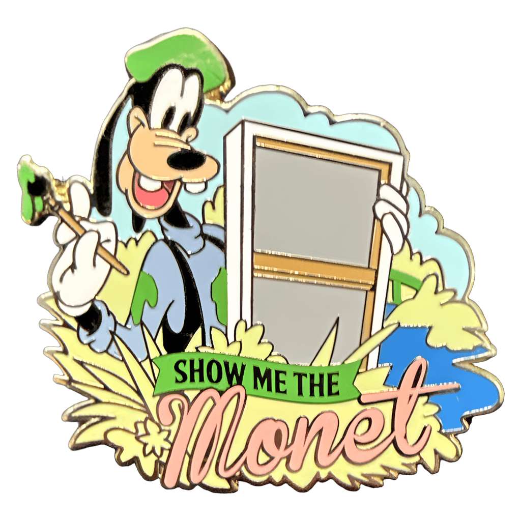 Goofy Show Me the Monet Disney pin