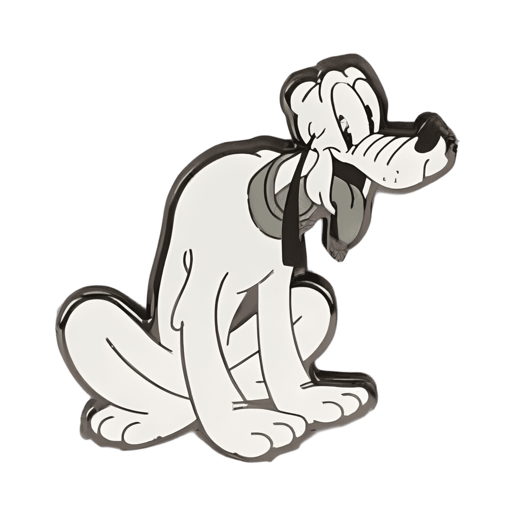 Pluto (Black and White Vault) Disney pin