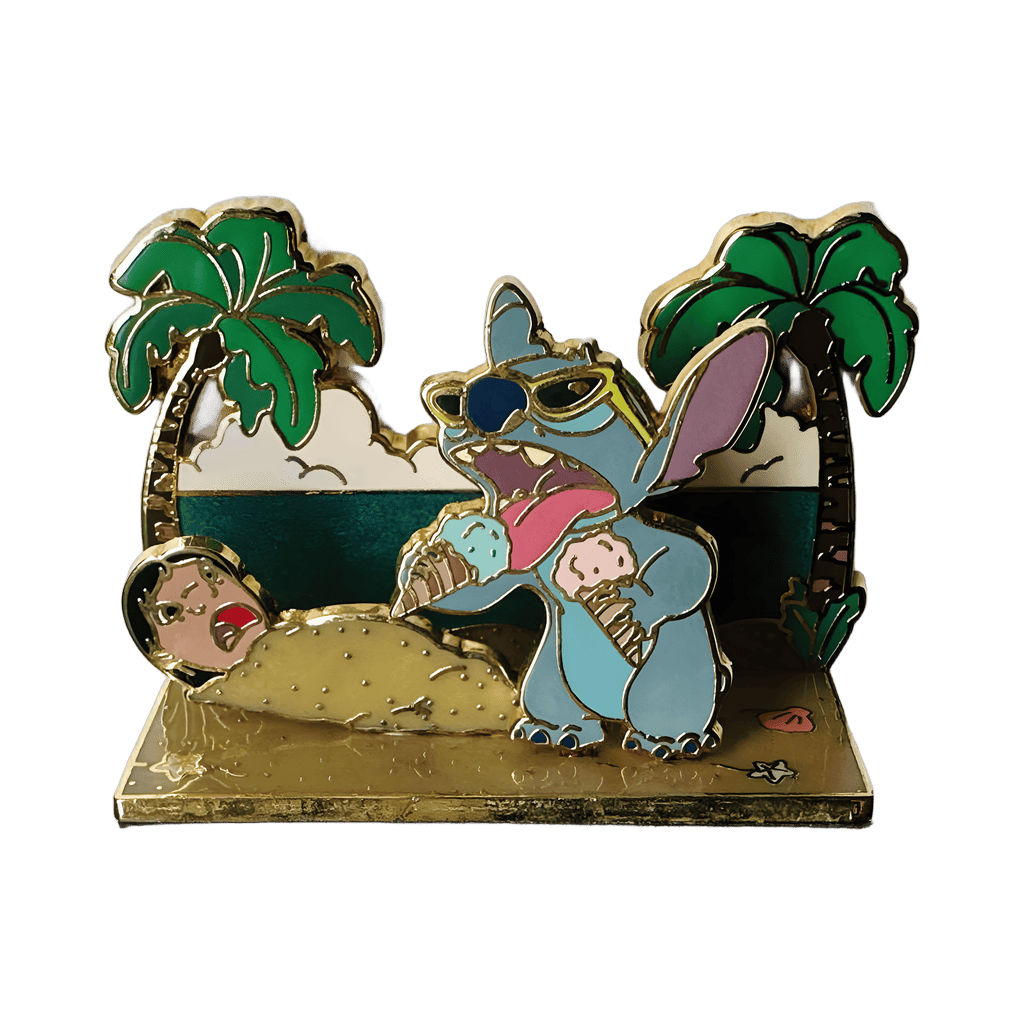 Lilo and Stitch at the Beach - Diorama Disney pin