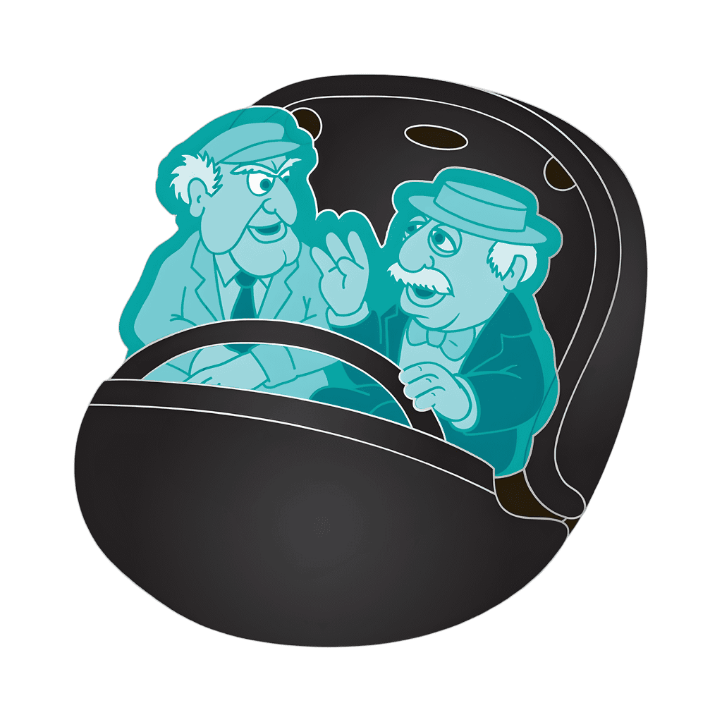 Statler and Waldorf Doom Buggy Disney pin