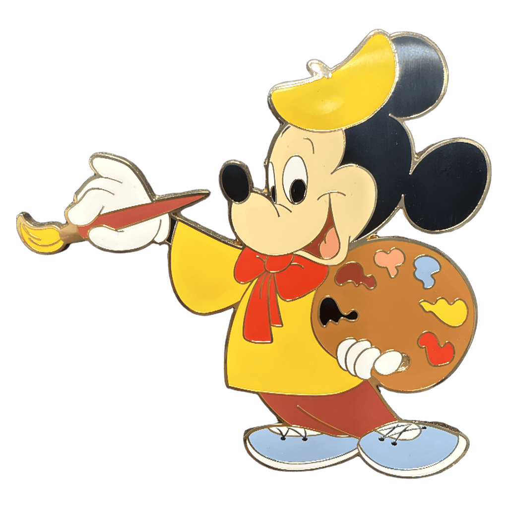 Painting Mickey Disney pin
